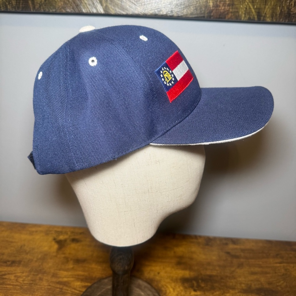 USA Choice Cap Atlanta Georgia State Flag and A Embroidered Hat Navy - Picture 5 of 7